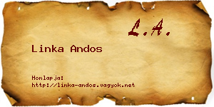 Linka Andos névjegykártya